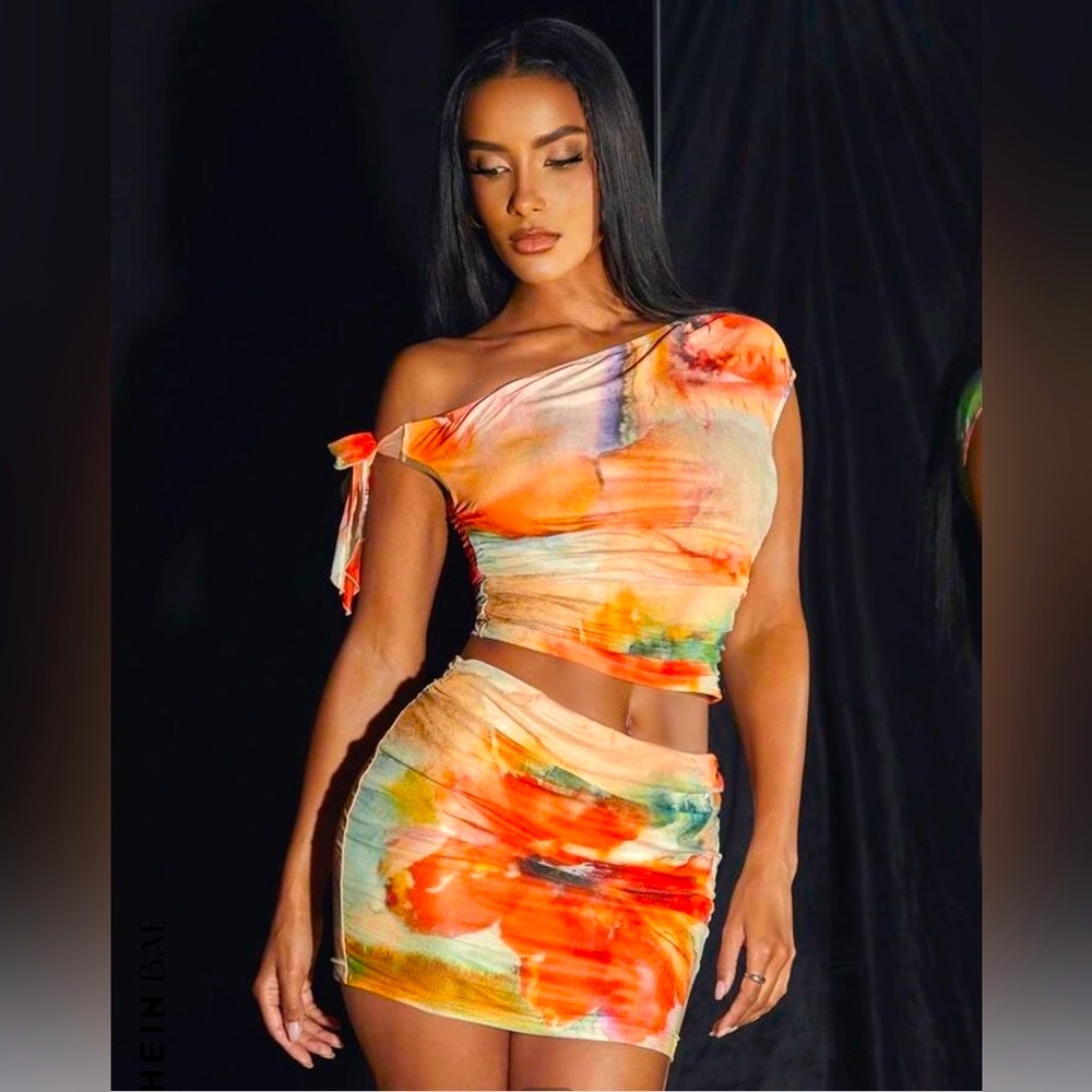 Fashion Nova Multicolor Mini Skirt